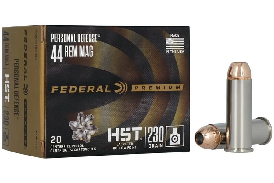 FEDERAL AMMUNITION 44 Rem Mag 230 gr JHP Personal Defense HST 20/Box